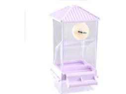 Alimentador Automático Transparente De Fácil Reabastecimento Para Pequenos Papagaios, Com Compartimentos.