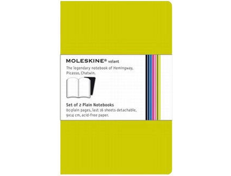Caderno MOLESKINE Volant XS Verde Claro (2 unidades - Pautado)