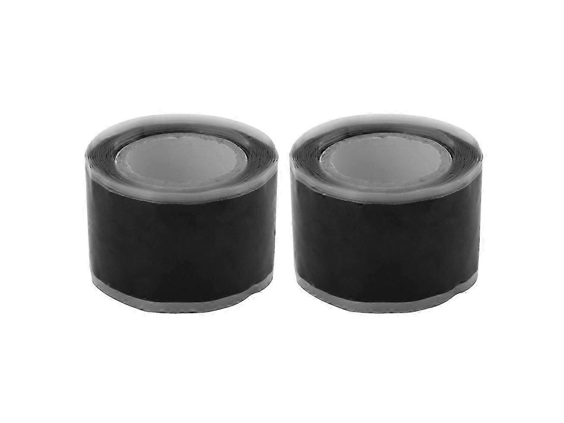 2 Rolos de Fita Impermeável Auto Fundindo Silicone Reparo Autoadesiva Elétrica Termoen Colhível GOKOCO