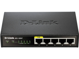 Switch D-LINK DGS-1005P (5 Portas - Fast Ethernet)