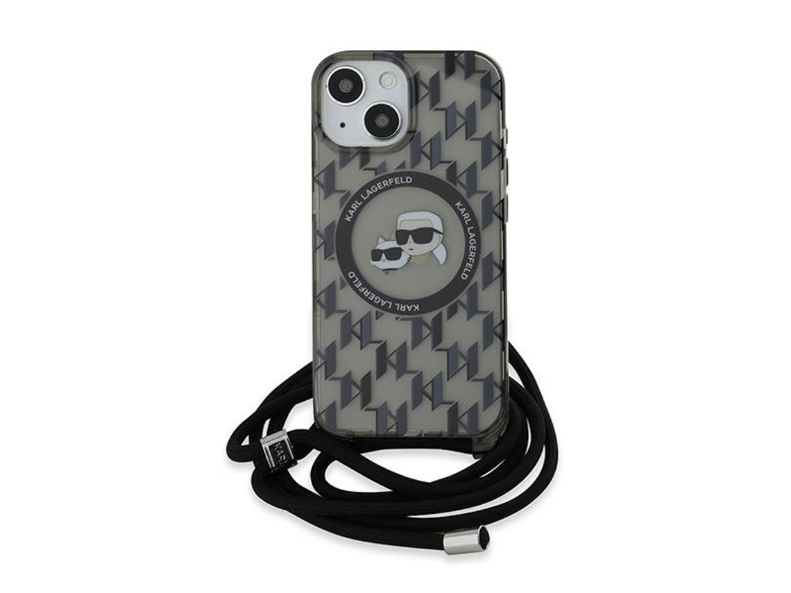 Capa para iPhone 15 KARL LAGERFELD Rígida Preto