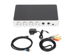 Mixer de interface multimídia HDMI 4K 1080p, DC 12V ajustável, com amplificador de microfone para Android TV boxes CHABERLU