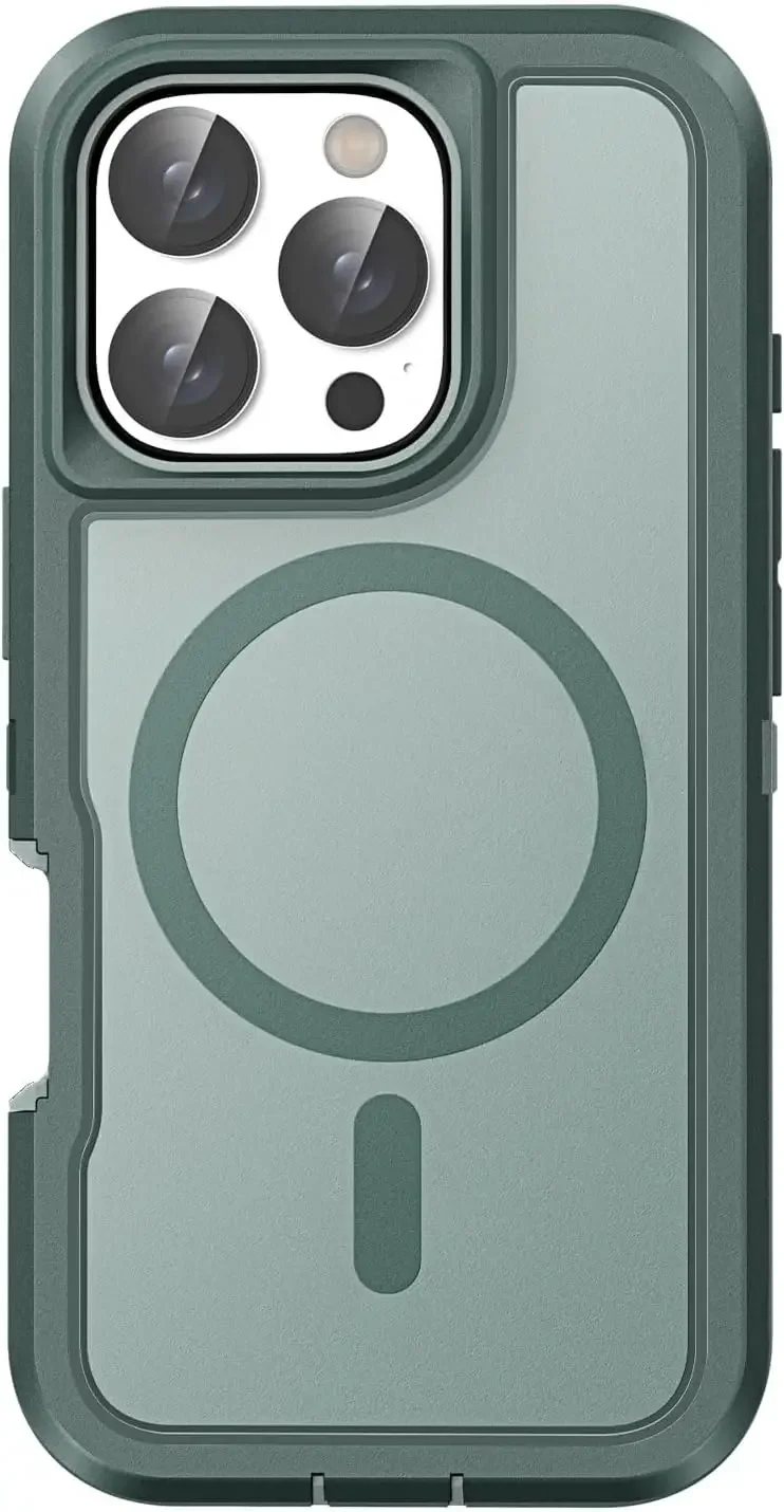 (verde, Iphone 13 Pro) Capa Protetora Magnética, Resistente A Impactos E Com Proteção Reforçada.