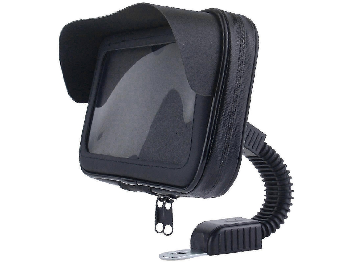 Suporte De Celular Para Moto Com Bolso E Viseira, Rotação 360°, Compatível Com Celulares Até 6,5 Polegadas