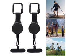 Suporte Antifurto Para Celular Com Cordão E Clipe De Cinto Para Smartphone De 1 A 2 Metros De Comprimento yjd