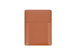 Capa impermeável para laptop HEXINYIGJLY de 15,6 polegadas, com suporte ajustável, para Macbook Pro 16/15 HP Dell Lenovo, marrom.