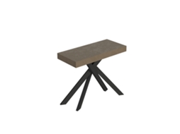Consola Extensível 90X40/196 Cm Saki Premium Pequena Pomba Cinza Antracite Pernas ITAMOBY
