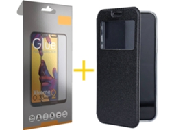 Kit Capa e Película Samsung Galaxy A52s SKYHE Full Gandy Flip Preto