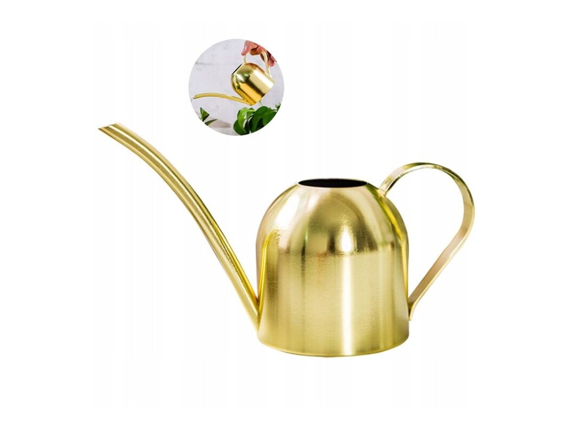 Regador de Aço Inoxidável para Jardim, Plantas e Uso Doméstico, 500ml, Dourado AQUAFORGE (b)