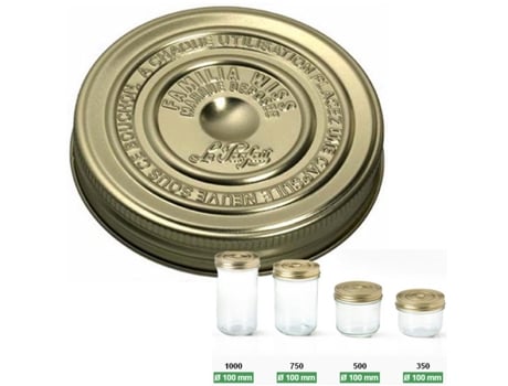 Conjunto de 6 Tampas de Rosca  LE PARFAIT (10cm)