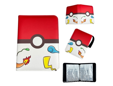 Álbum Pokémon Tcg V Reel Em Couro Pu Com Zíper | 900 Cartas | Hlx 186
