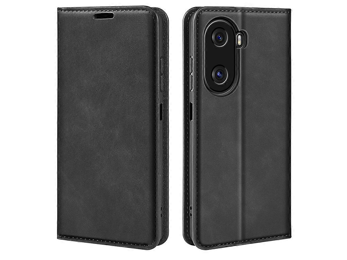 Capa De Couro Com Sucção Magnética Para Celular For Honor X40i Estilo Retrô