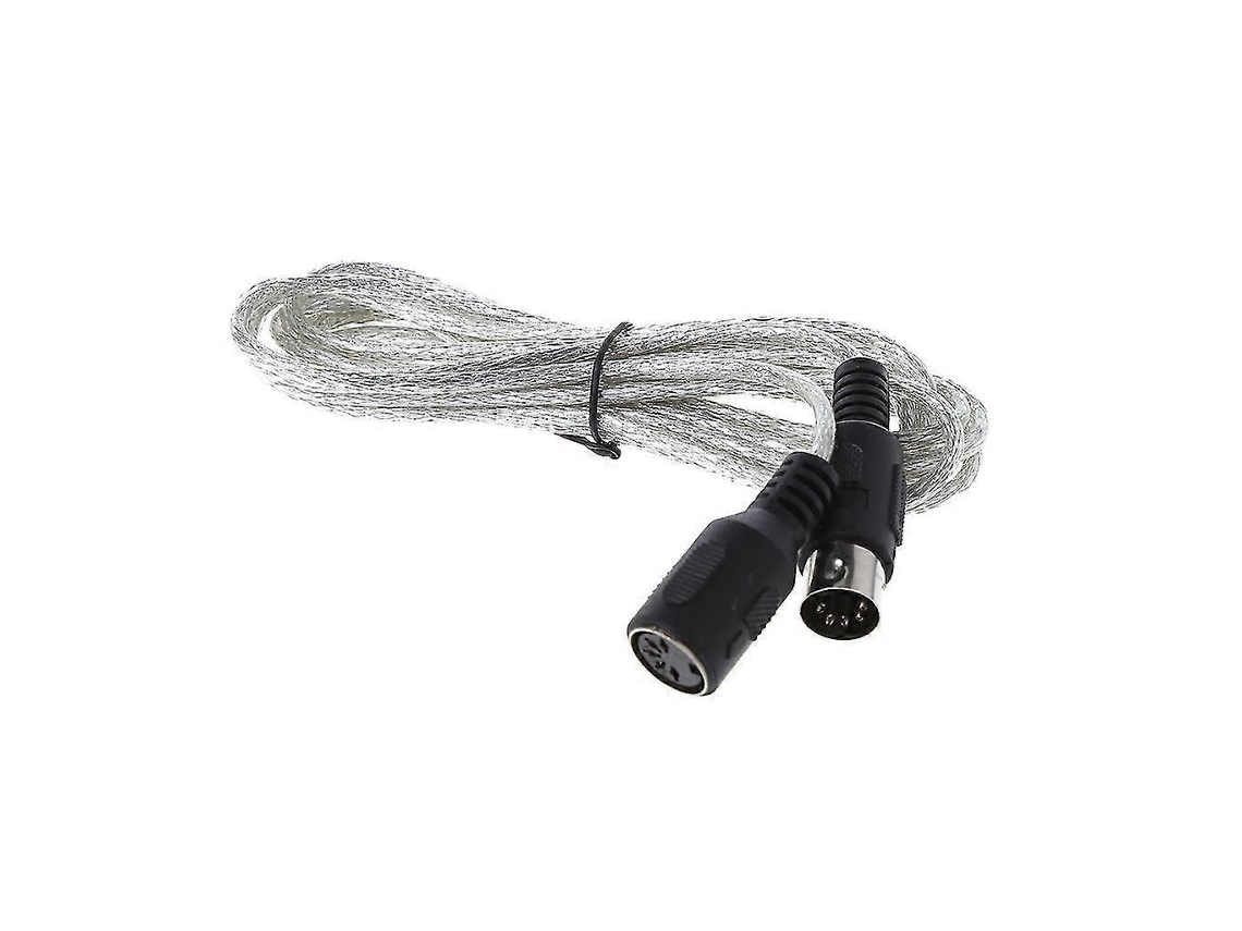 Cabo de extensão MIDI XLR para teclado, núcleo de 5 pinos, guitarra elétrica, cabo Cannon Link Slowmoose