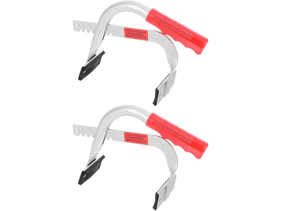 Conjunto de 2 clipes para fixação de bateria de carro, material durável
