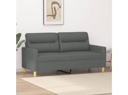 Sofã De 2 Lugares Em Tecido 140 Cm Cinzento Escuro DKD HOME DECOR