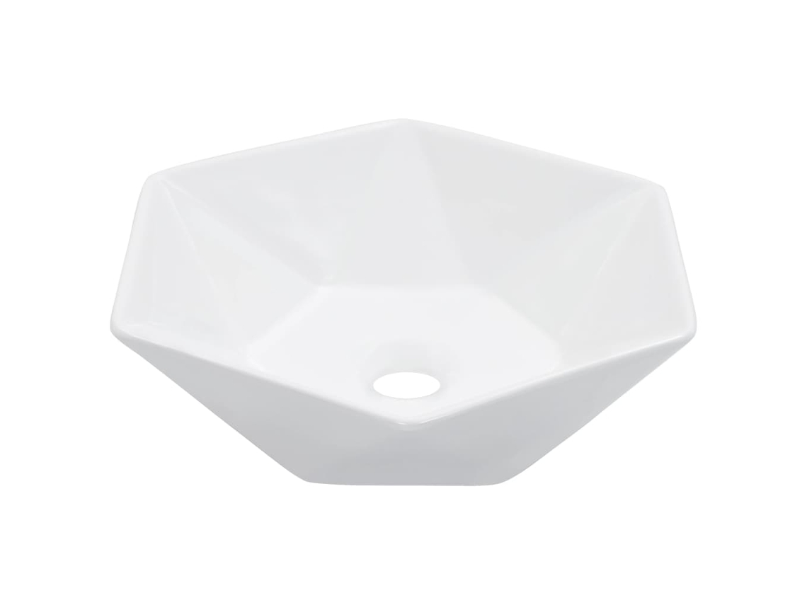 Basin, Basins Vidaxl Branco Cerâmica (n/a)