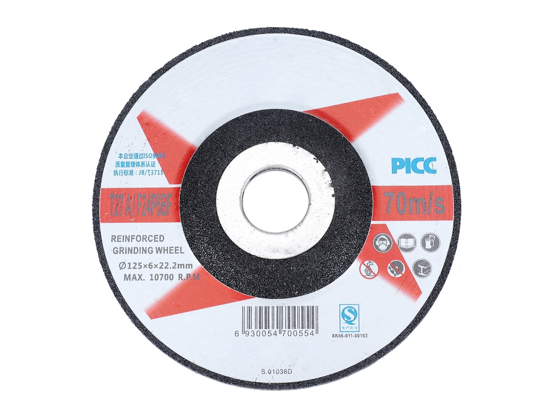 10pcs Roda De Amassamento Resina Circular 125x6x22mm Para Polimento E Lixamento De Metais Com Ângulo Grinder