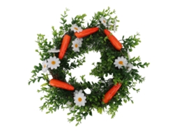 Guirlanda de Cenoura com Folhas Verdes para Decoração de Parede na Primavera e Verão LAXISCREED
