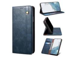 Capa De Couro Com Textura Crazy Horse Para Samsung Galaxy A54 5g Com Cera Oleosa