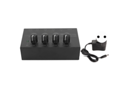Aetheria amplificador de Fones de Ouvido Estéreo 4 Canais Ultra Baixo Ruído Controle de Volume Independente Eu Plug