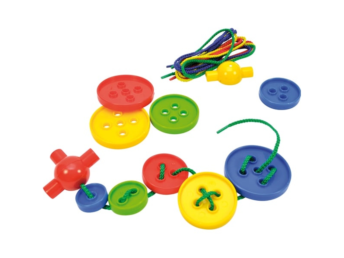 Conjunto De Brinquedos Eduplay Com Botões Para Enfiar, Em Caixa Jogo Educativo Colorido