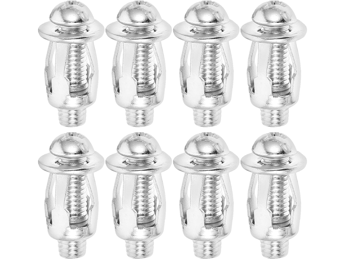 Conjunto De 10 Inserções Metal Para Fixação Portas Ocas, Aço