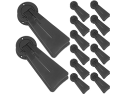 Chevalet De Mesa Noir Em Plástico 20pcs Suporte Estável E Instalação Fácil Para Quadros Fotográficos E Obras