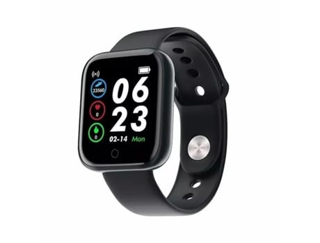 Relógio IWEAR M7 Smart & Fit com Full Touch 1.3'' Ips Media Control / Hr / Pressão Arterial / Social Black