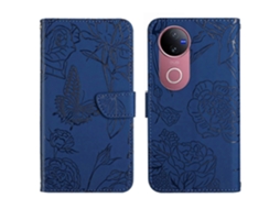 Capa De Celular De Couro Com Estampa De Borboleta Ht03 Skin Feel