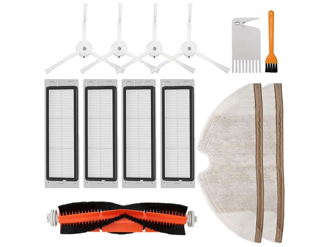 Kit de acessórios de substituição para roborock s5 s6 e20 e25 e35 s50 xiaomi mi mijia aspirador robótico, 13 peças