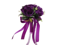 Bouquet de rosas artificiais pequenas flores de seda para mão 20x24cm LAXISCREED