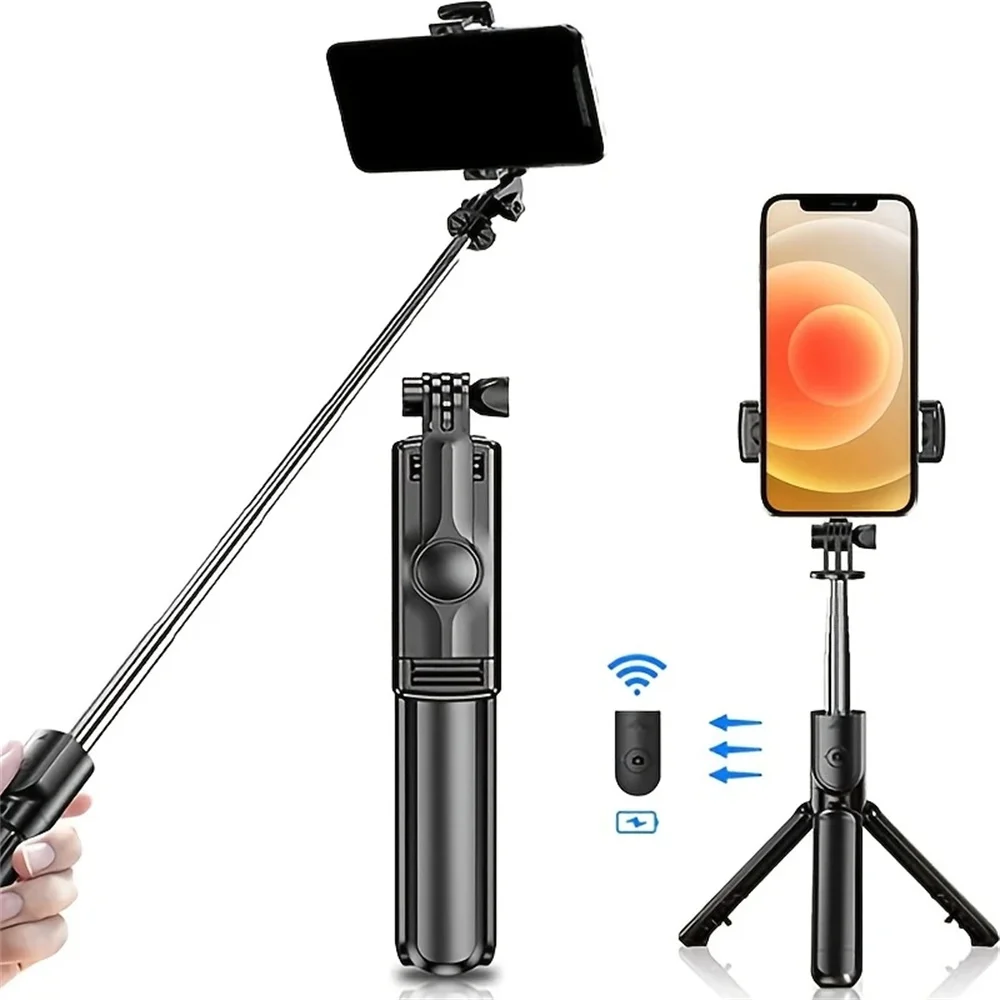 Bsliufang 2025 Bastão De Selfie Tripé Extensível Sem Fio Bluetooth Com Controle Remoto, Suporte Portátil Para Smartphones Ios E Android