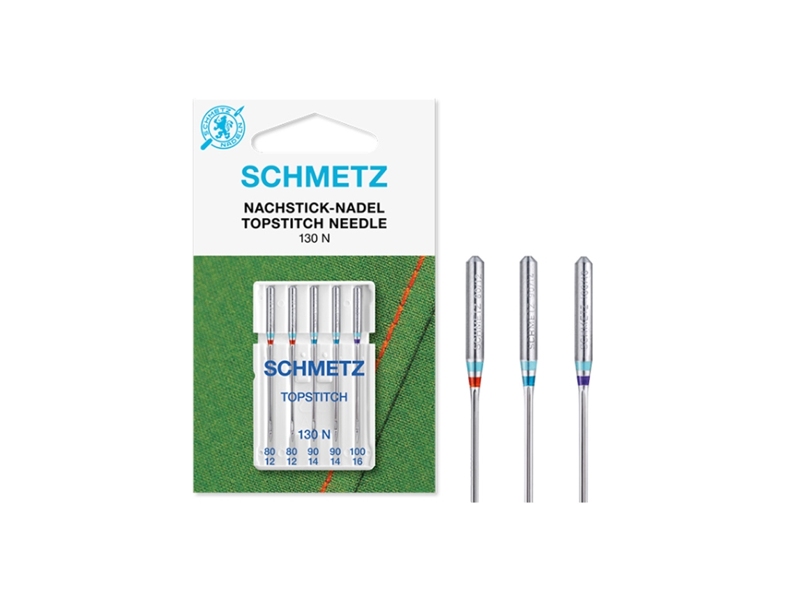 Agulhas Schmetz Topstitch 130/705 Hn Combi 80-90-100