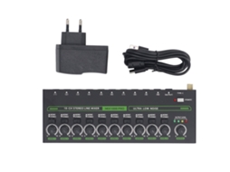 Misturador de Áudio 10 Canais LAXISCREED com Luz Rgb