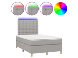 Box Spring Bed, Box Spring Beds Vidaxl Cinzeto Tecido (120 X 200 Cm)