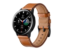 Bracelete para Samsung Galaxy Watch 41/42mm 20mm Couro Genuíno Marrom XIAOMOYU
