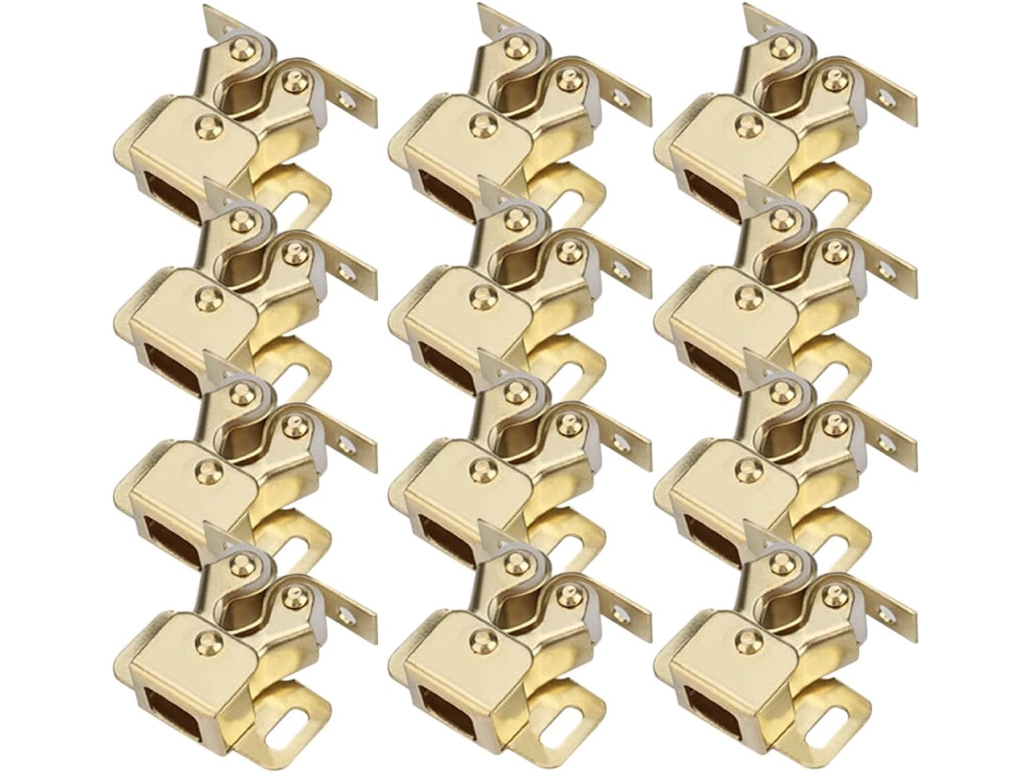 Conjunto De 20 Fechos Duplos Roletes Para Portas Armários Veículos Recreativos, Em Aço Laminado A Frio Resistente À