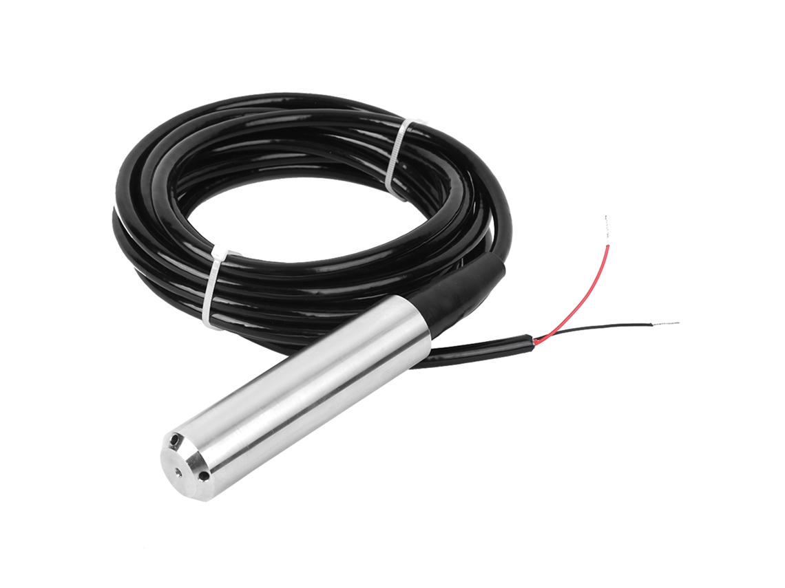 Sensor de Nível de Líquido YURU com Detector de Água 24VDC 4-20mA 0-3m IP68 Aço Inoxidável