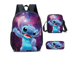 Conjunto Escolar, Estampa De Desenho Animado Com Mochila, Estojo, Lancheira E Bolsa De Ombro