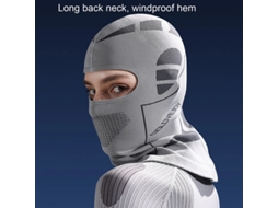Protetor Facial Cinza De Inverno Para Esqui Ultragrosso À Prova De Vento Balaclava Supermacia Com Absorção De Suor Para Ciclismo E Esqui
