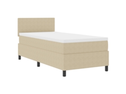 Conjunto 1 Cama Box Vidaxl Cinzento Cordão (80 X 200 Cm)