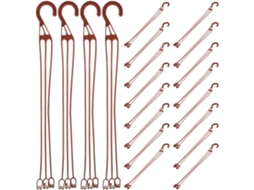 Conjunto De 20 Ganchos De Plástico Para Pendurar - Modelo Resistente