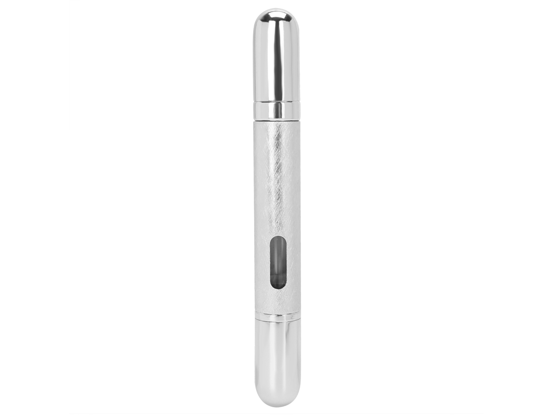 Botella De Perfume Spray Vacía Plateada Recargable Portátil De 6ml Para Viajes