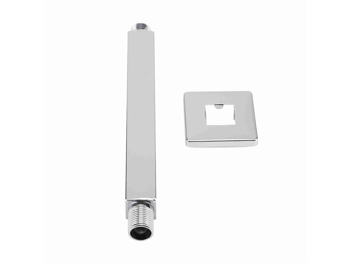 Quadrada Aço Inoxidável Braço De Duche Pipe, 20 Cm, Parede Mount Para Casa De Banho Ceiling Cabeça De Duche