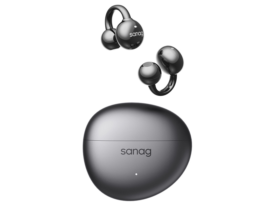 Fones De Ouvido Sanag S7s Ai Free Clip Open Bluetooth 5.4 Com Assistente De Ia E Ponte Auricular Extensível Ipx4 Vayotoy