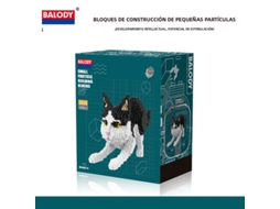 Miniatura de Brinquedo de Montar em Blocos, Representando um Cachorro e um Gato de Desenho Animado MDUG (estilo 7)
