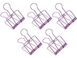 Clipes De Escritório Zerodis, Modelo Bulldog Clips, Fixação Forte, 30 Unidades, Mini Clipes Fichário, Uso Em