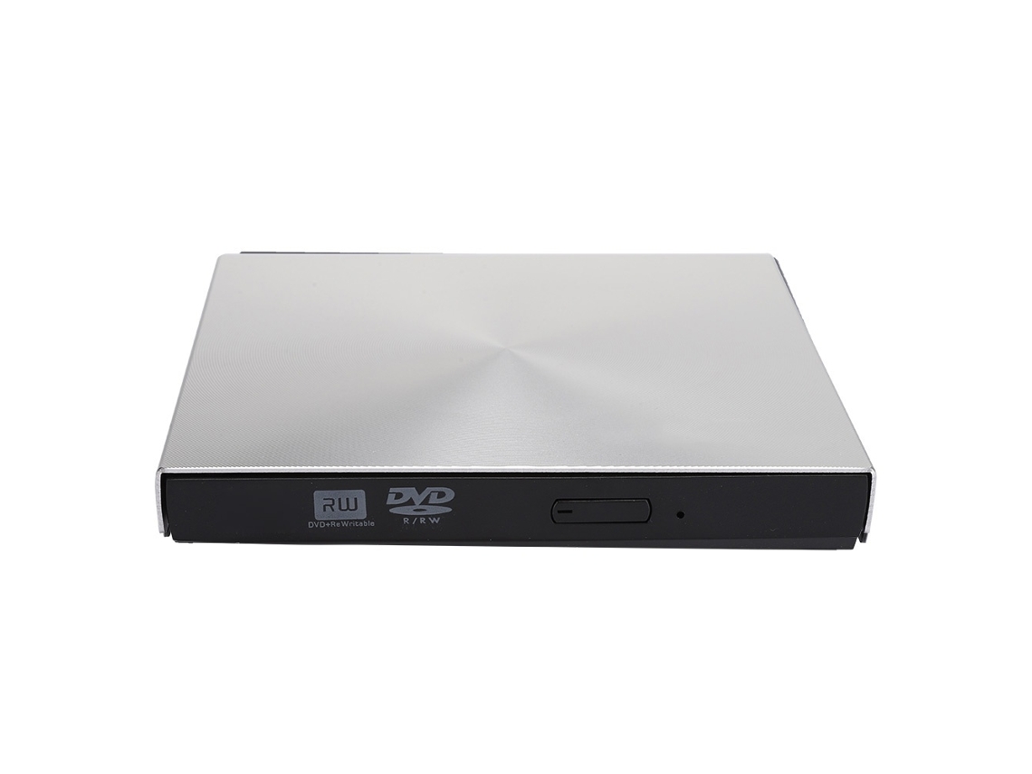 Lurelia Gravador Dvd Externo Usb 3.0, Leitor Cd/dvd Portátil Para Laptop, Pc E Mac, Prateado/cinzento