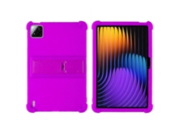 Capa De Silicone Com Suporte Resistente Para Xiaomi Pad 7/pad 7 Pro Verde Slowmoose