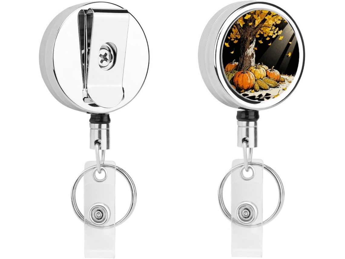 Porta Crachá Retrátil De Metal Com Clipe, Portátil, Em Nylon, Com Cordão De Aço Inoxidável E Chaveiro, 172, 5cm 67, 8 Polegadas